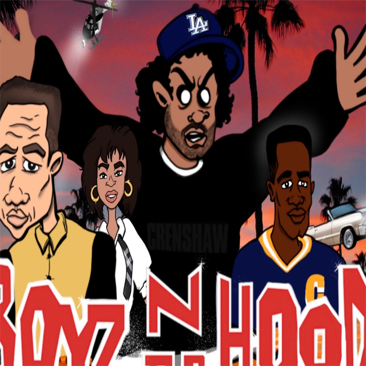 Boyz N Tha Hood (19 x 13) Print – Zee Cee Art