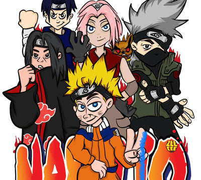 Ninja Naruto Nine-Tail Fox Print