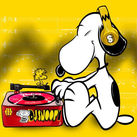 DJ Snoopy 22 x 22 Print