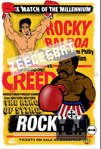 Balboa vs Creed (13 x 19) Print
