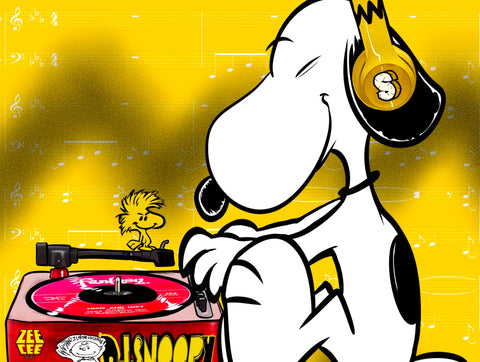 DJ Snoopy 22 x 22 Print