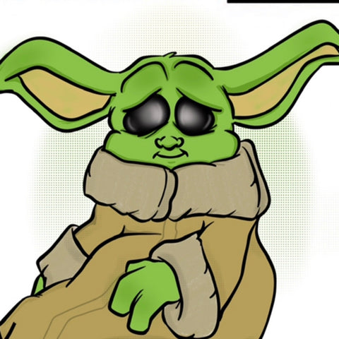 19 x 13 Print of Baby Yoda, The Child from the TV series The Mandalorian