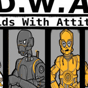 Droids With Attitude (12 x 18) Print