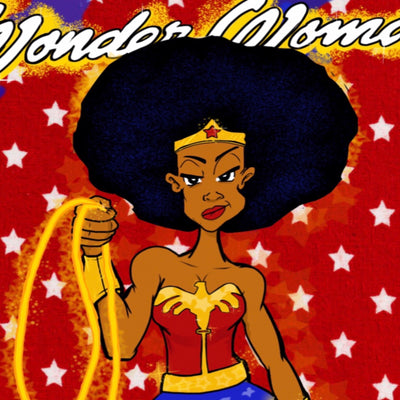 Black Wonder Woman Nubia 12 x 18 Print 