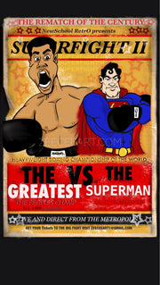 Muhammad Ali v Superman 11 x 17 inch print
