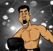 Muhammad Ali 12 x 12 inch print